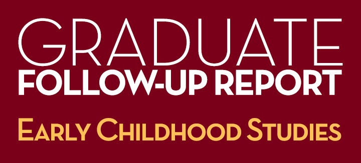 Graduate Follow-Up Report Early Childhood Studies