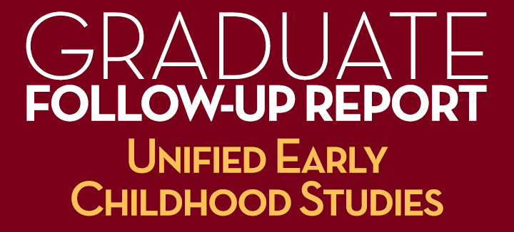 Graduate Follow-Up Report Unified Early Childhood Studies