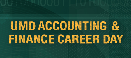 UMD Accounting & Finance Career Day Logo